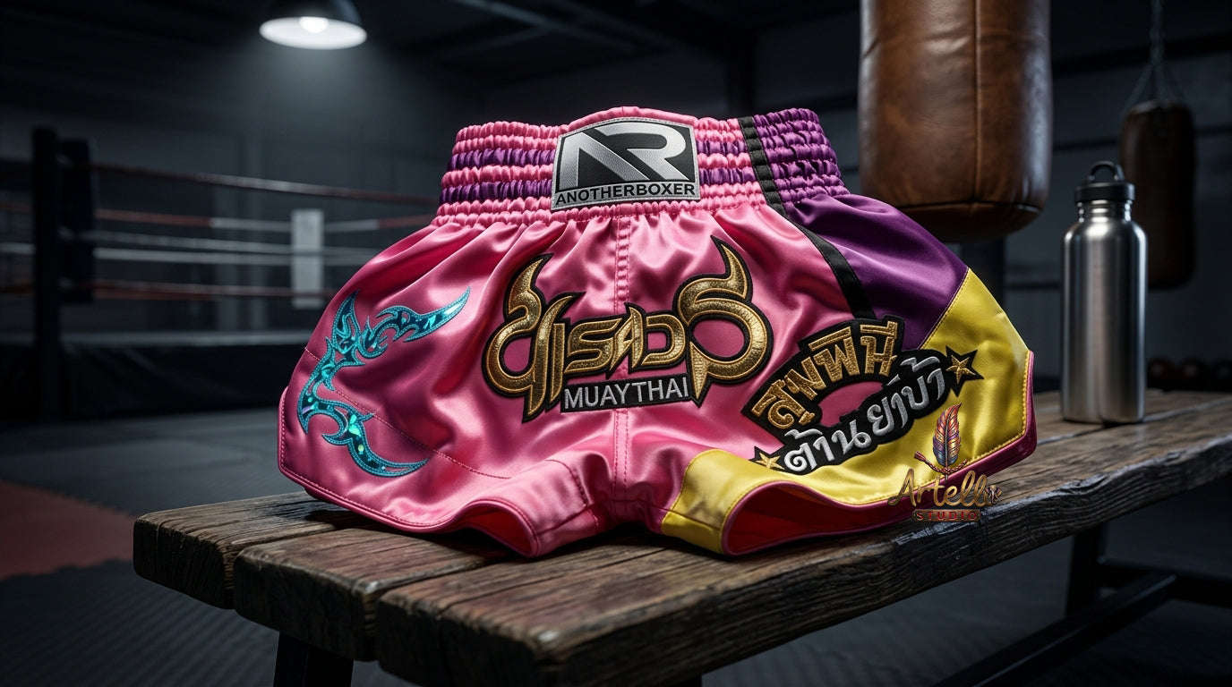 🥊 Muay Thai Shorts Kickboxing MMA Fight Shorts for Men Women Kids – Thai Boxing Training Gear, Breathable Quick Dry Martial Arts Combat Shorts