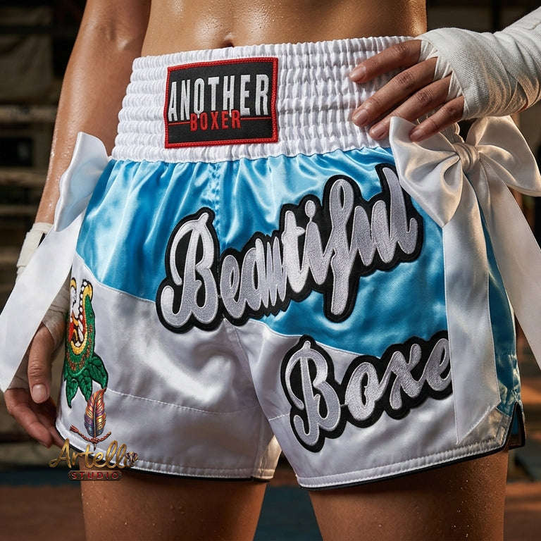 🥊 Muay Thai Shorts Kickboxing MMA Fight Shorts for Men Women Kids – Thai Boxing Training Gear, Breathable Quick Dry Martial Arts Combat Shorts
