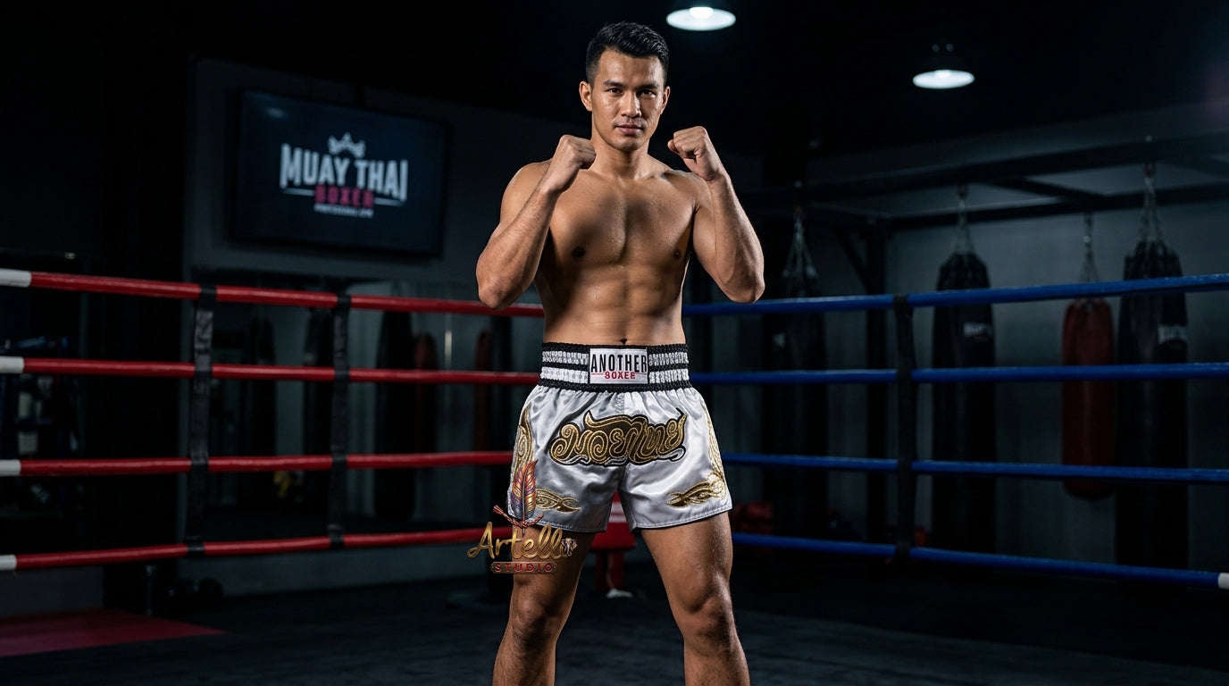 🥊 Muay Thai Shorts Kickboxing MMA Fight Shorts for Men Women Kids – Thai Boxing Training Gear, Breathable Quick Dry Martial Arts Combat Shorts