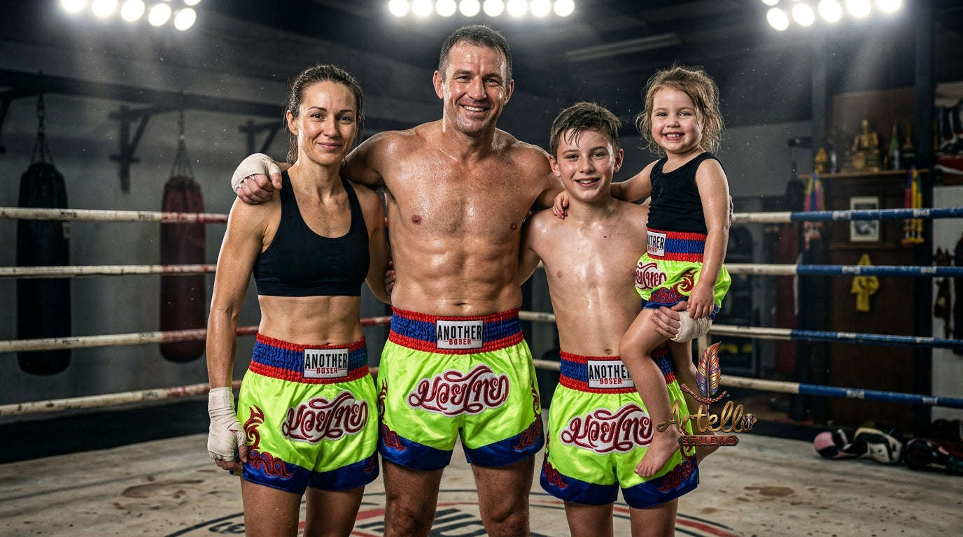 🥊 Muay Thai Shorts Kickboxing MMA Fight Shorts for Men Women Kids – Thai Boxing Training Gear, Breathable Quick Dry Martial Arts Combat Shorts