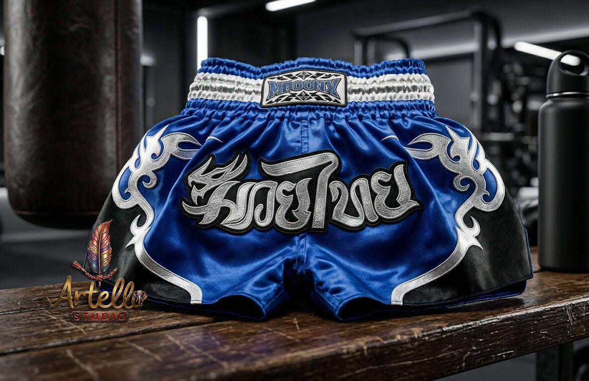🥊 Muay Thai Shorts Premium Satin Thai Boxing Shorts – Kickboxing Fight Shorts for MMA Training | Combat Sports Gear for Men, Women & Kids
