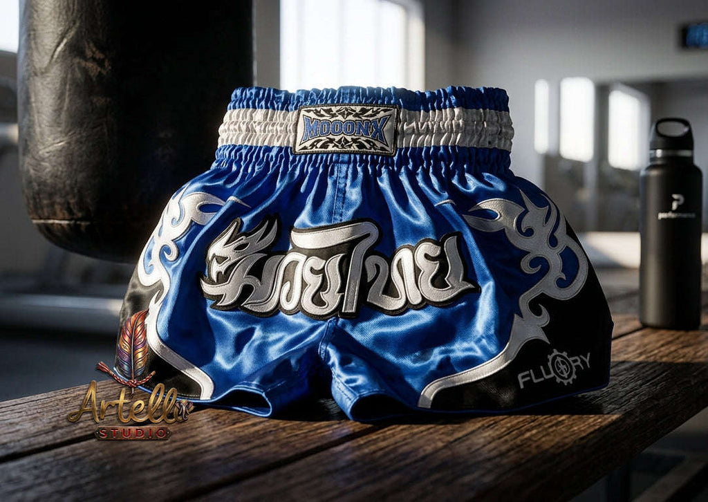 🥊 Muay Thai Shorts Premium Satin Thai Boxing Shorts – Kickboxing Fight Shorts for MMA Training | Combat Sports Gear for Men, Women & Kids