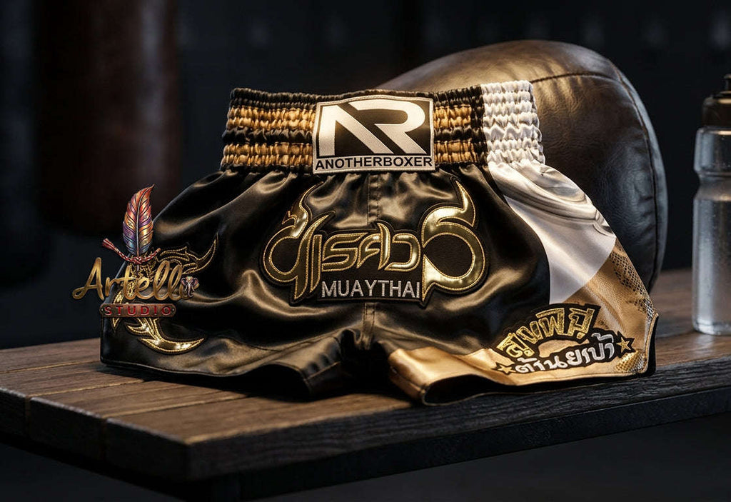 🥊 Muay Thai Shorts Premium Satin Thai Boxing Shorts – Kickboxing Fight Shorts for MMA Training | Combat Sports Gear for Men, Women & Kids