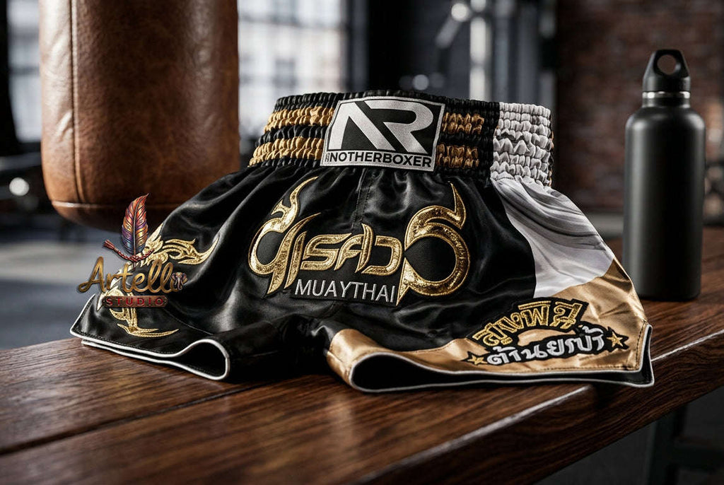 🥊 Muay Thai Shorts Premium Satin Thai Boxing Shorts – Kickboxing Fight Shorts for MMA Training | Combat Sports Gear for Men, Women & Kids