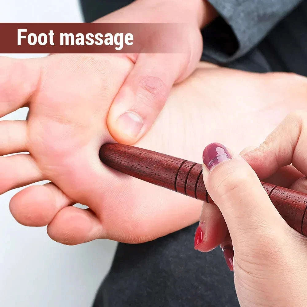 Multifunctional Wooden Massage Stick – Natural Wooden Acupoint Therapy and Meridian Relaxation Tool for Full Body Muscle Relief