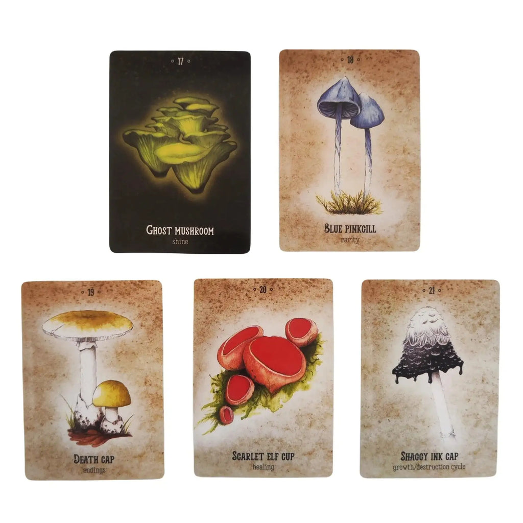 🍄 Mushroom Spirit Oracle Cards – Enchanting 44-Card Deck for Spiritual Growth and Guidance