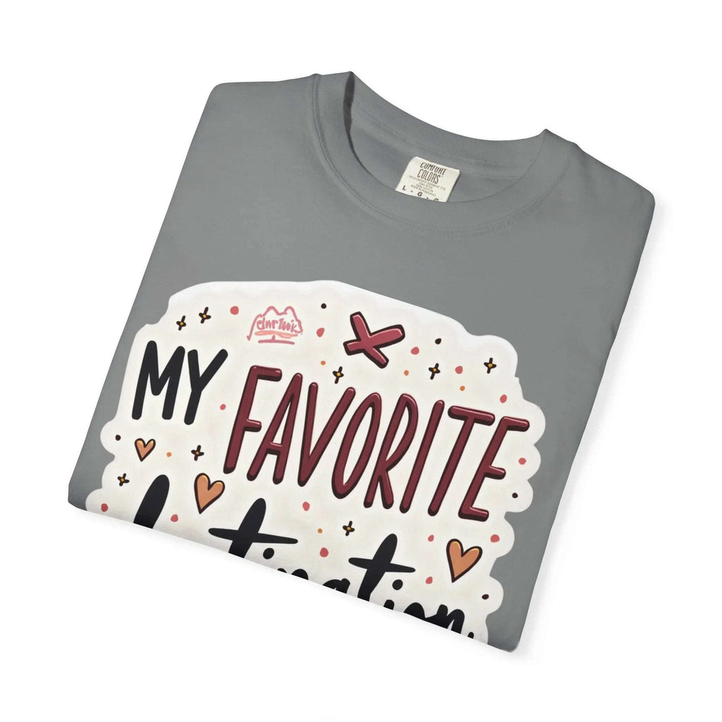 My Favorite Destination You Shirt, Travel Love Typography T-Shirt, Hearts and Planes Tee, Couples Road Trip Gift, Anniversary Valentine