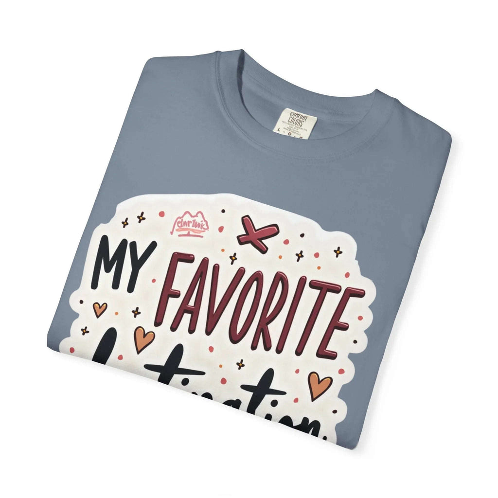 My Favorite Destination You Shirt, Travel Love Typography T-Shirt, Hearts and Planes Tee, Couples Road Trip Gift, Anniversary Valentine