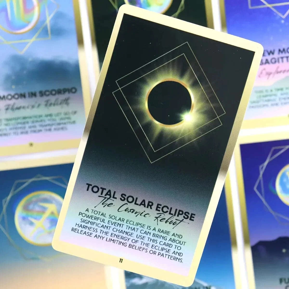 Mysterious Moon Tarot – 78 Cards Featuring Moon & Mountain with Guidebook, Moon Phase & Zodiac Interpretations
