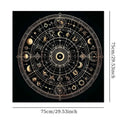 🔮 Mystery Symbol Tarot Tablecloth – Durable 100% Polyester Mat Featuring Vivid, Fade-resistant occult and celestial Designs 75x75cm