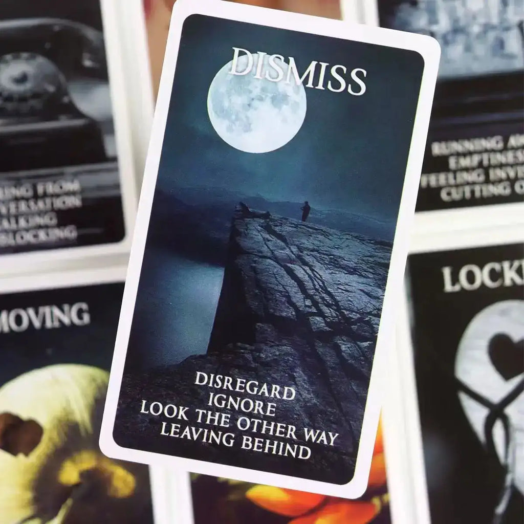 Mystic Black Rose Oracle Deck – 78 Cards | Twin Flame & Love Keywords Deck | Shadow Work & Healing Oracle | Compact 10.3 x 6 cm