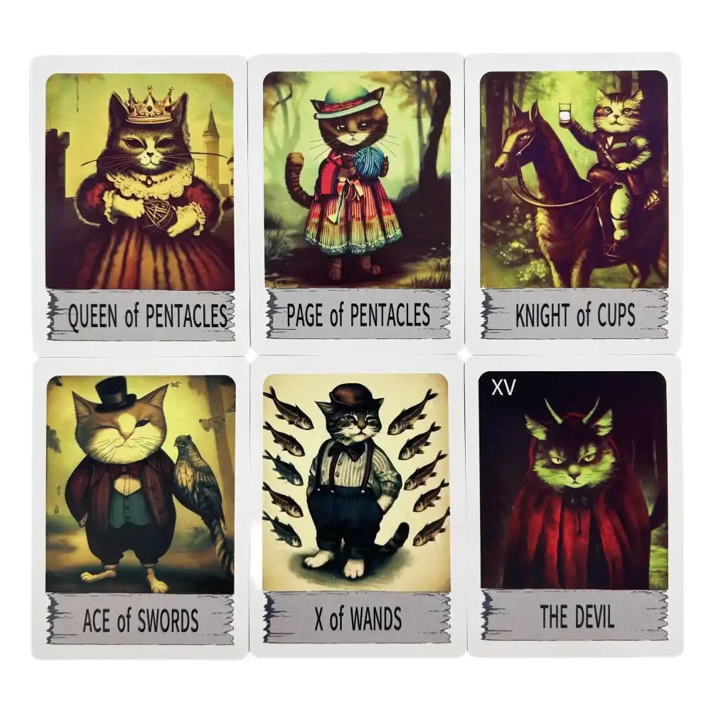 🐱 Mystic Cat Tarot – Playful and Intuitive 78-Card Deck Featuring Animal Magic for Beginners and Social Divination