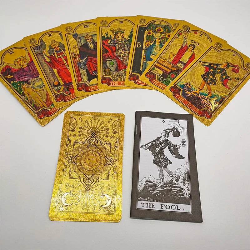 Rose Gold Tarot Deck with Gold Foil - Deluxe Edition