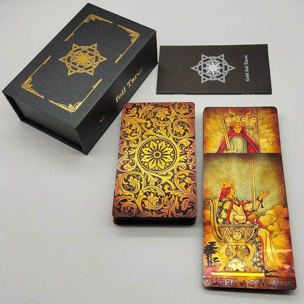 Rose Gold Tarot Deck with Gold Foil - Deluxe Edition