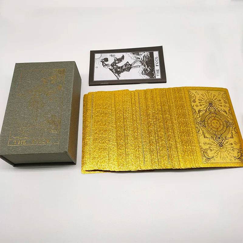 Rose Gold Tarot Deck with Gold Foil - Deluxe Edition