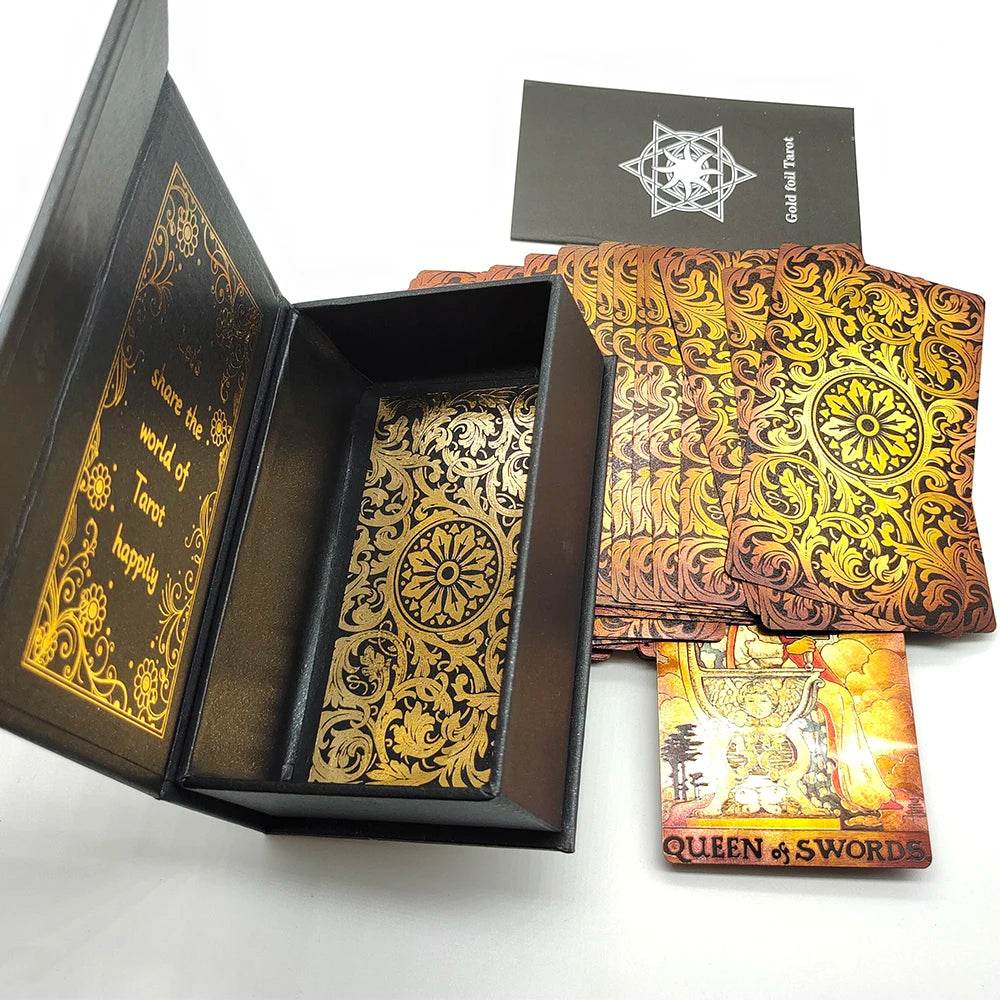 Rose Gold Tarot Deck with Gold Foil - Deluxe Edition