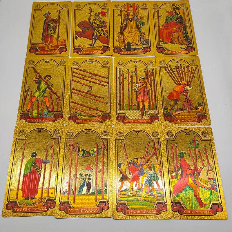 Rose Gold Tarot Deck with Gold Foil - Deluxe Edition