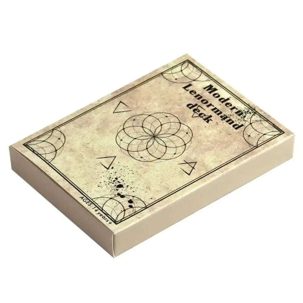 Mystic Moon Lenormand Oracle Deck – 36 Cards with Keywords & Yes/No Indicator for Spiritual Divination, Compact 10.4 x 7.3 cm