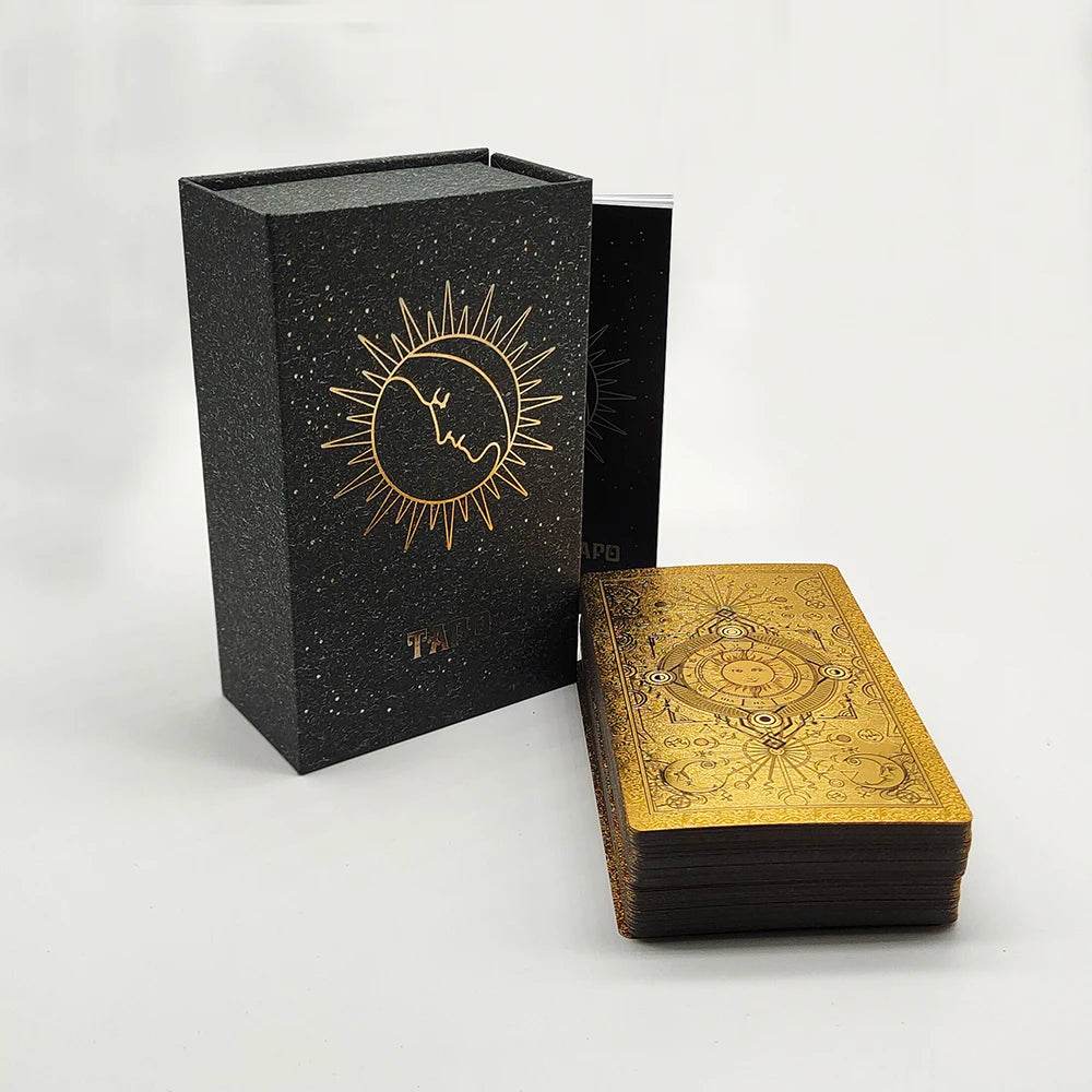 Russian Deluxe Gold Foil Tarot Deck – Thai Gold Foil Tarot Deck for Spiritual Insight & Instant Decision-Making