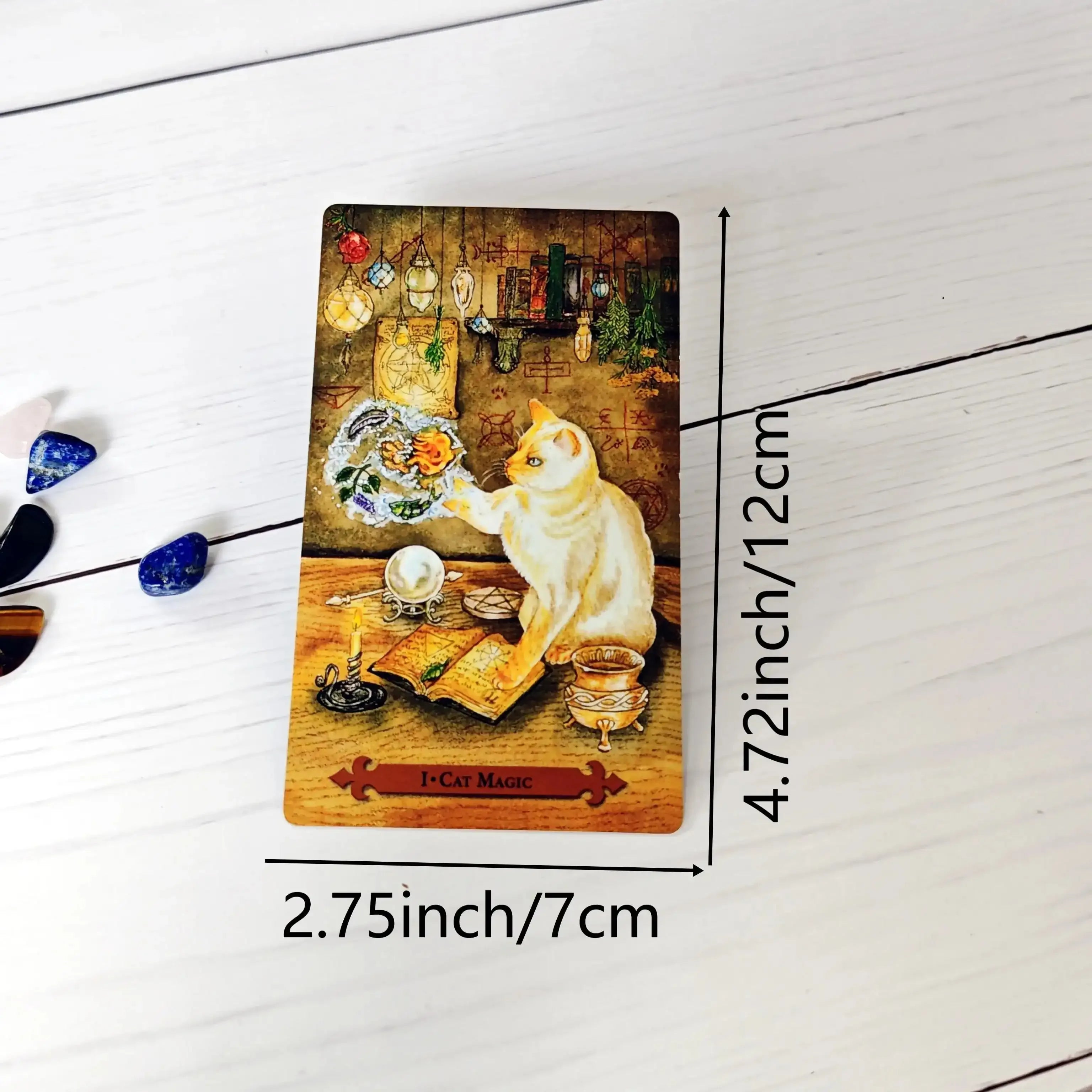 🐾 Mystical Cat Tarot Deck – Full 78-Card Set Featuring Enchanting Cat Imagery for English Visions Divination and Board Games