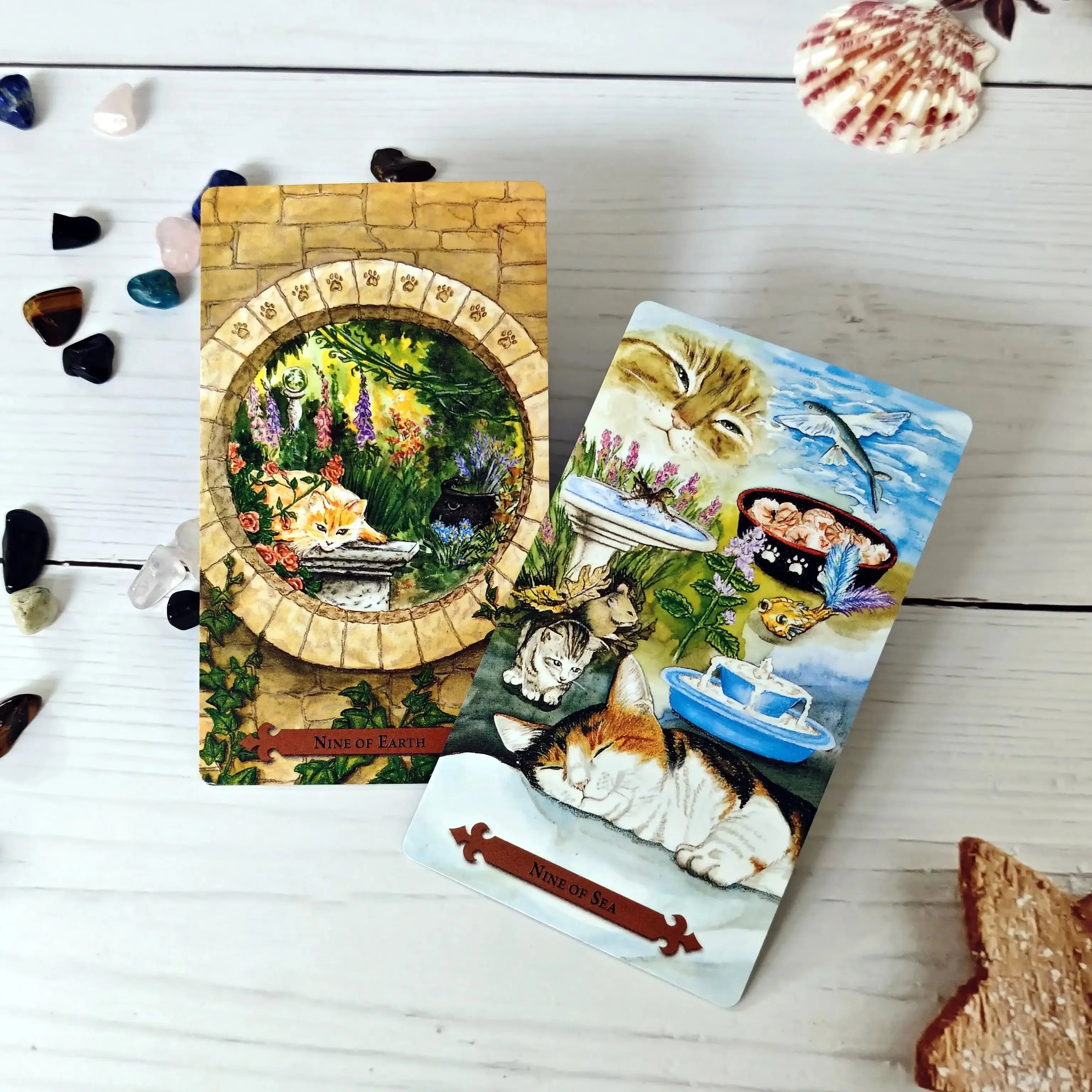 🐾 Mystical Cat Tarot Deck – Full 78-Card Set Featuring Enchanting Cat Imagery for English Visions Divination and Board Games