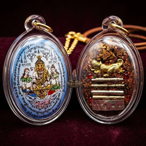 ✨ Mystical Moonlit Charm – Saming Phrai Chan Phen Locket by Luang Pu Khamphuang for Protection & Prosperity 🌙✨ Thai Blessing Co By RURUECHA