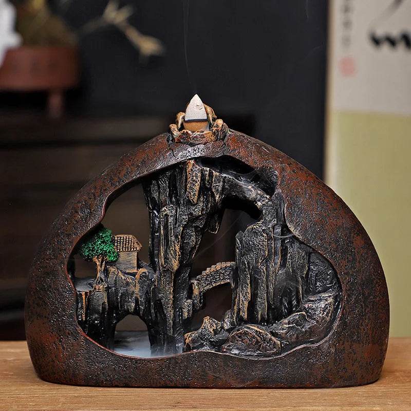 Thai Zen Backflow Incense Burner for Home Decor - Thai Blessing Landscape Design