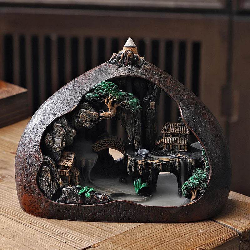 Thai Zen Backflow Incense Burner for Home Decor - Thai Blessing Landscape Design