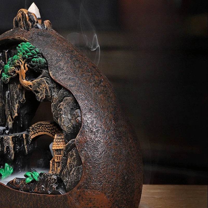 Thai Zen Backflow Incense Burner for Home Decor - Thai Blessing Landscape Design