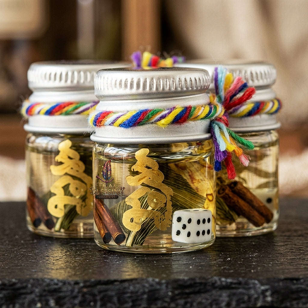 ✨ Nam Man Maha Saneh Rak Khakha (Master-Grade Root of Lust & Great Fortune Charm Oil - Supreme Seduction, Gambling Luck, & Passion Edition Thai Blessing Co By RURUECHA