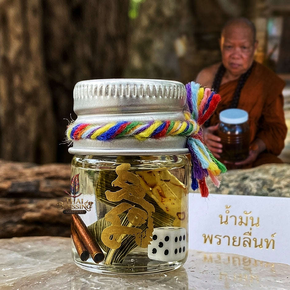 ✨ Nam Man Maha Saneh Rak Khakha (Master-Grade Root of Lust & Great Fortune Charm Oil - Supreme Seduction, Gambling Luck, & Passion Edition Thai Blessing Co By RURUECHA