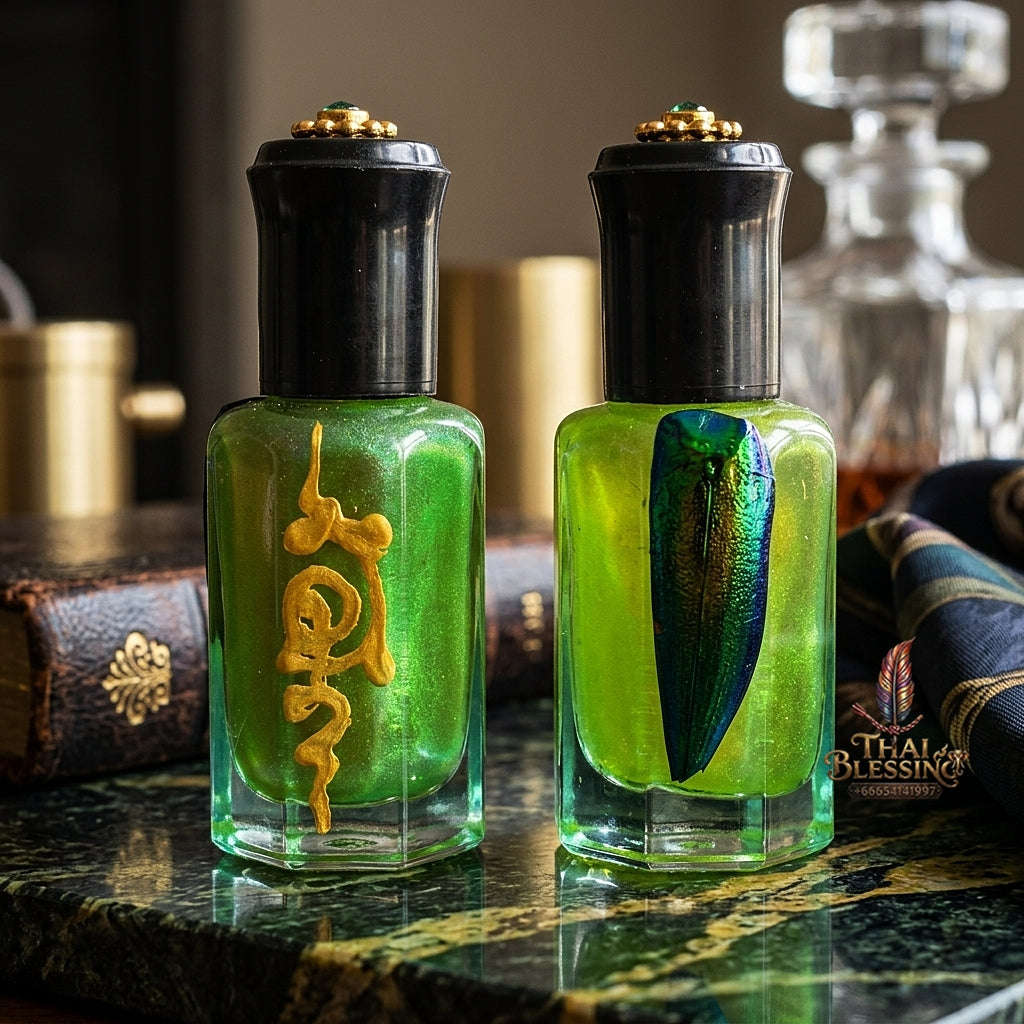 ✨ Nam Man Malaeng Thap Maha Saneh (Master-Grade Jewel Beetle Charm Oil - Magnetic Seduction, Supreme Metta, & Attraction Edition