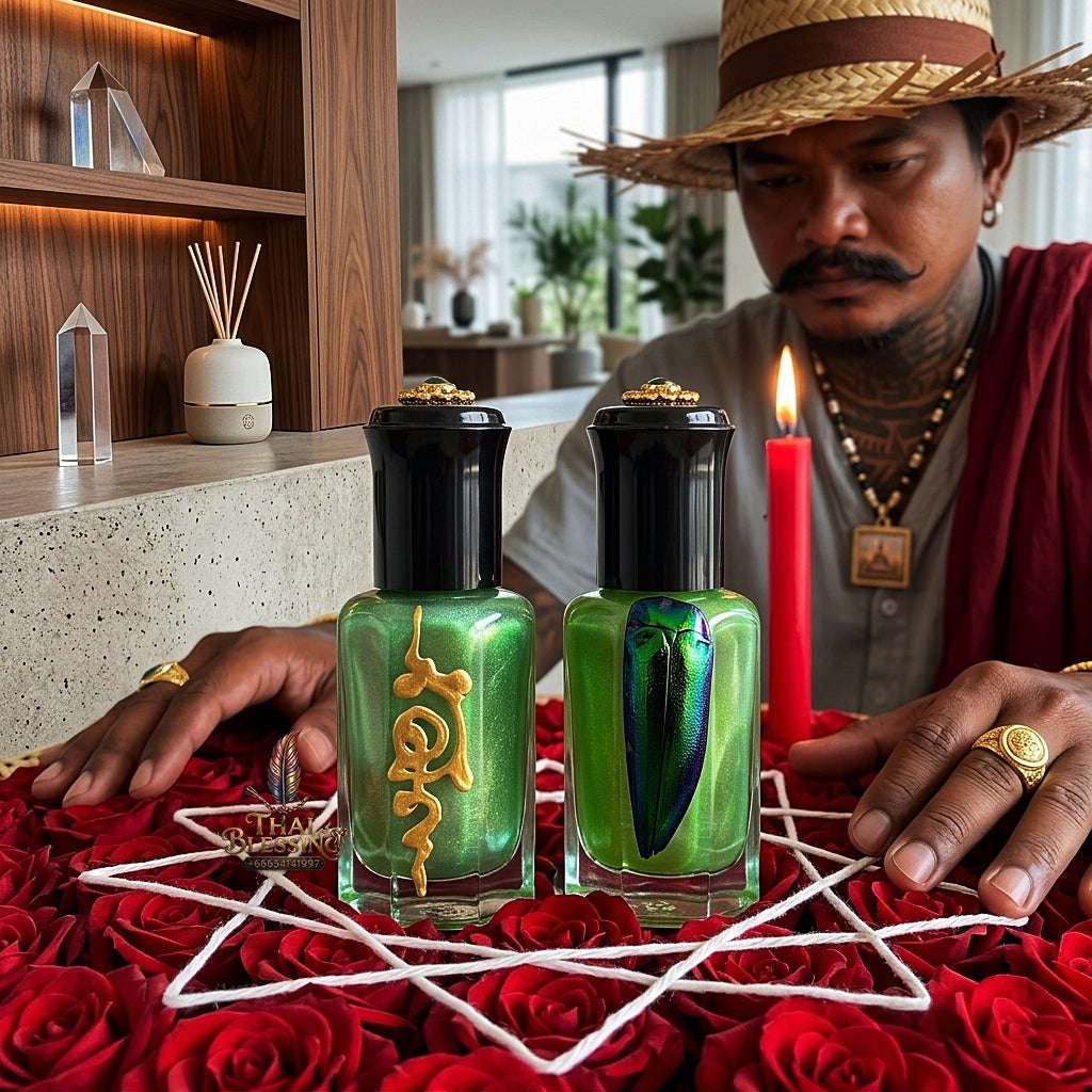 ✨ Nam Man Malaeng Thap Maha Saneh (Master-Grade Jewel Beetle Charm Oil - Magnetic Seduction, Supreme Metta, & Attraction Edition
