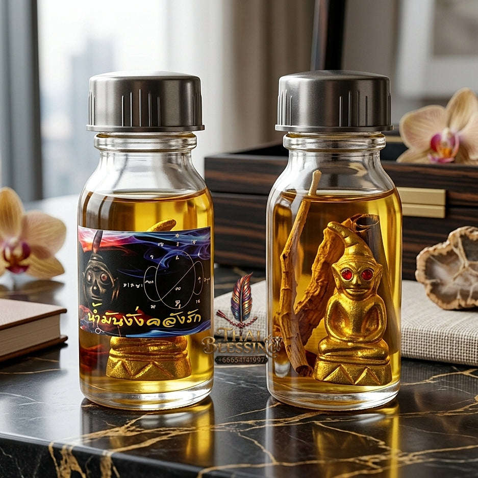 ✨ Nam Man Ngang Khlang Rak (Madly-in-Love Ngang Charm Oil, Unlock Overwhelming Romantic Obsession, Irresistible Social Magnetism, and Flawless Commercial Success