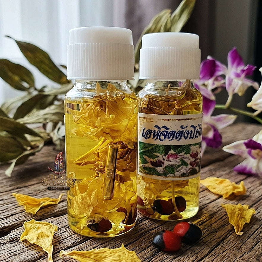 Roi Rak Enchanted Oil by Luang Ta Ruam at Wat Khok Samran | Unstoppable Love, Wealth & Charisma Enhancer!