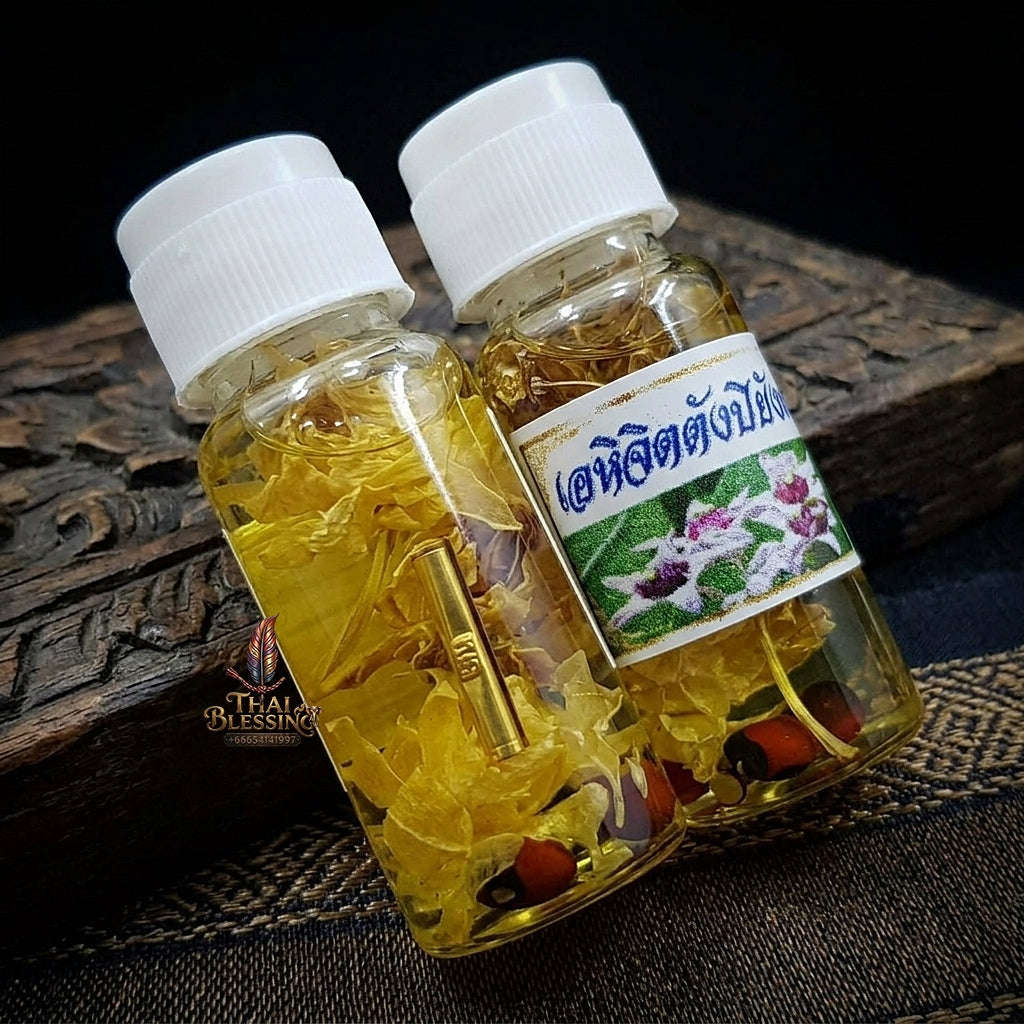 Roi Rak Enchanted Oil by Luang Ta Ruam at Wat Khok Samran | Unstoppable Love, Wealth & Charisma Enhancer!