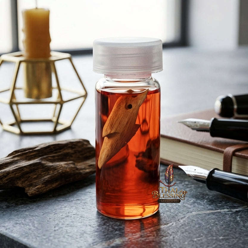 ✨ Nam Man Saneh Wan Kai Daeng / Salika Takrut Edition (Red Rooster Herb Charm Oil, 2561 / 2018) - Luang Por Wan / Wat Khlong Khun (Consecrated at Wat Sai Kham Ho, Phichit Province) Thai Blessing Co By RURUECHA