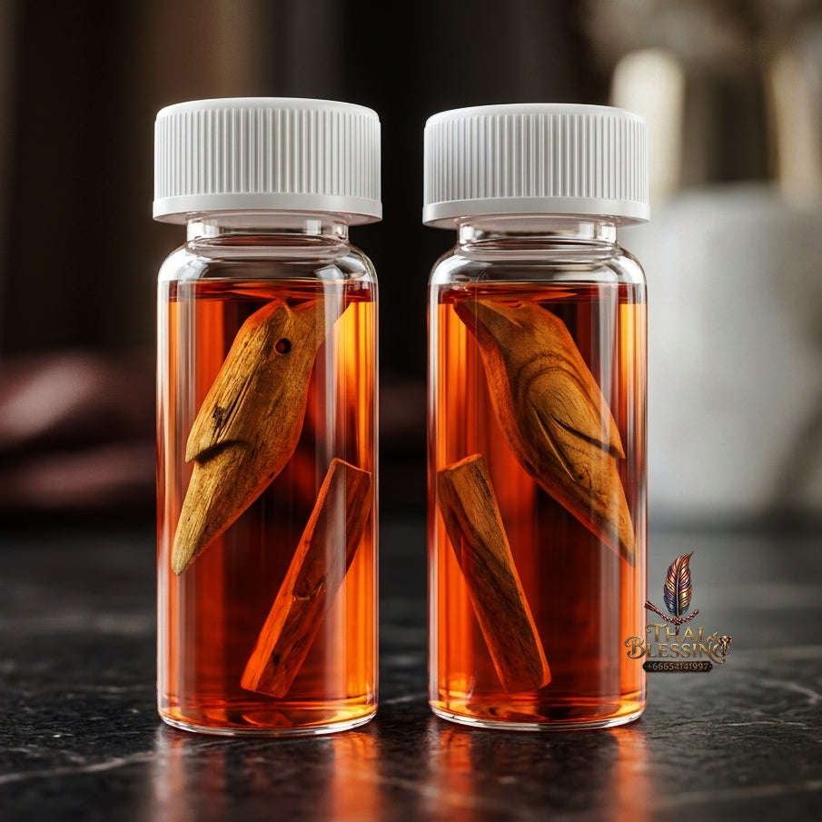 ✨ Nam Man Saneh Wan Kai Daeng / Salika Takrut Edition (Red Rooster Herb Charm Oil, 2561 / 2018) - Luang Por Wan / Wat Khlong Khun (Consecrated at Wat Sai Kham Ho, Phichit Province) Thai Blessing Co By RURUECHA
