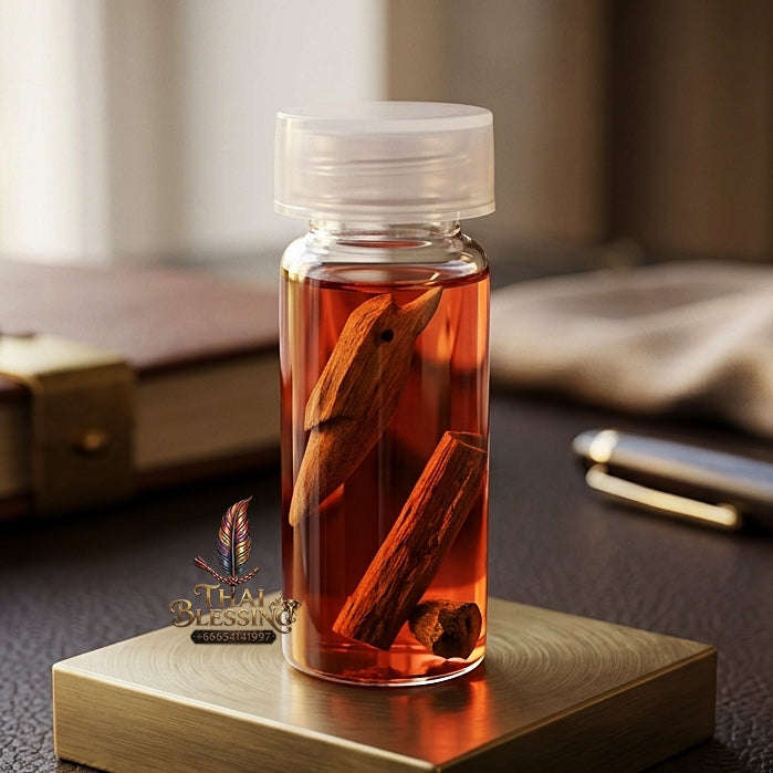 ✨ Nam Man Saneh Wan Kai Daeng / Salika Takrut Edition (Red Rooster Herb Charm Oil, 2561 / 2018) - Luang Por Wan / Wat Khlong Khun (Consecrated at Wat Sai Kham Ho, Phichit Province) Thai Blessing Co By RURUECHA