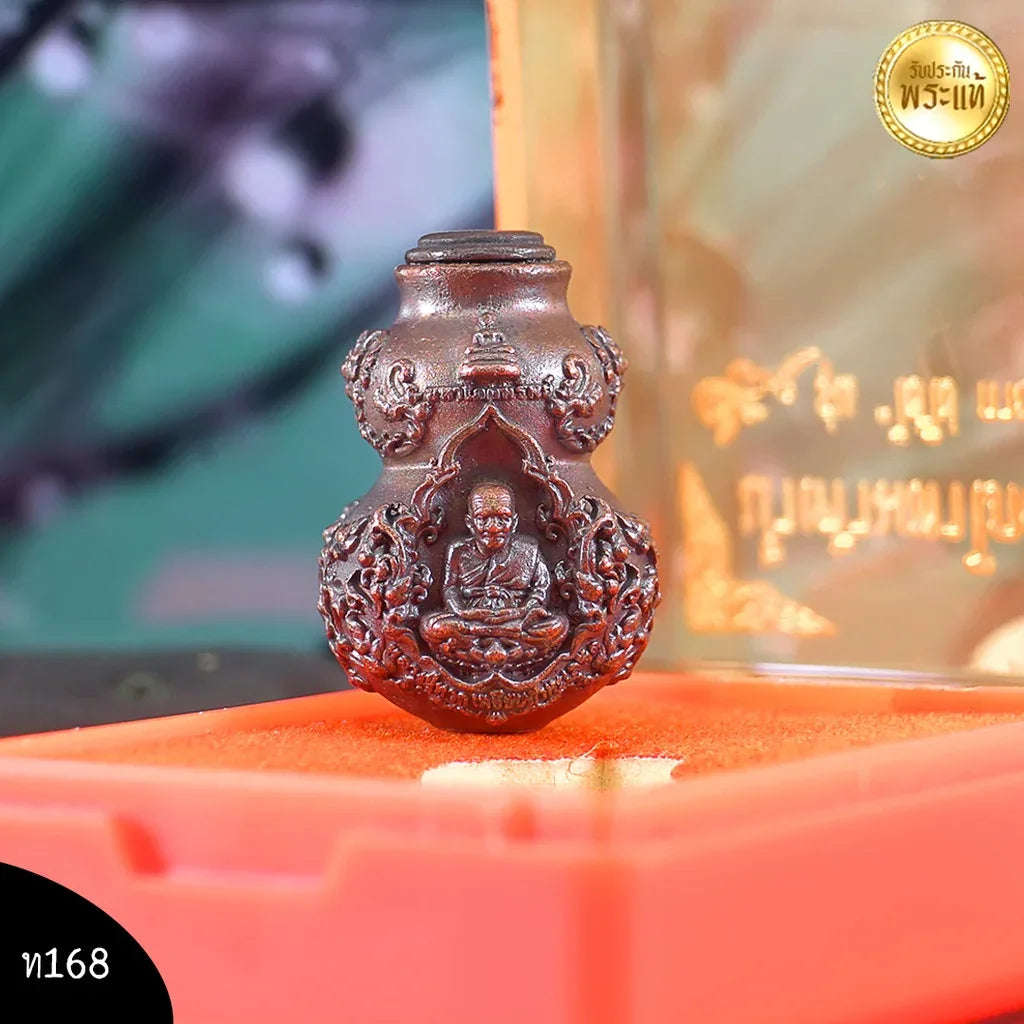 💰 Nam Tao Maha Phokhasap: The Ultimate Wealth Gourd Amulet (Ai Kai & Luang Pu Thuat) – Money Magnet Pendant for Business & Gambling Luck (Satin Copper, 2020)