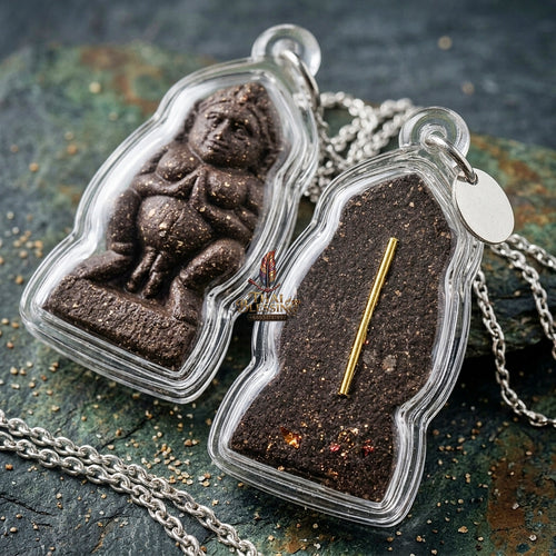 Nang Phim Thai Amulet Protection talisman good luck charm spiritual jewelry Sacred Nang Phim Mother Spirit Deity Black Itthaje Charm Powder
