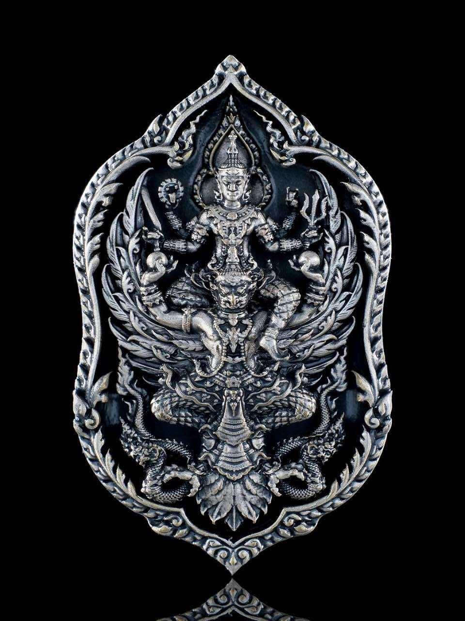 Narai Riding Garuda Coin - Thai Lucky Coin for Wealth and Protection