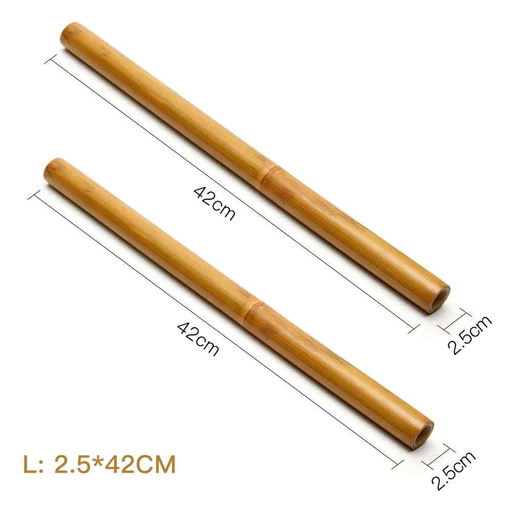 Natural Bamboo Massage Sticks Wood Therapy Anti Cellulite Gua Sha Massager Muscle Pain Relief Maderoterapia Scraping Tool 2pcs L
