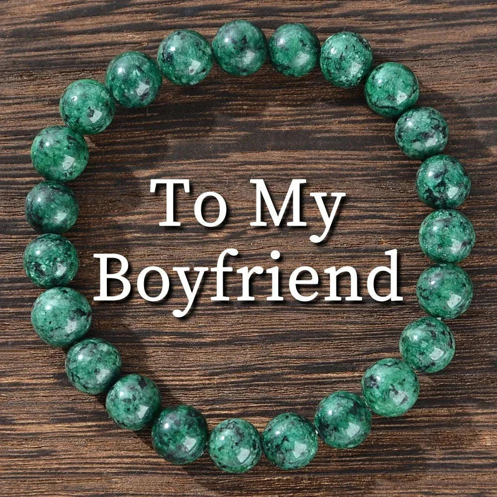 ✨ Natural Crystal Gemstone Bracelet – Meaningful Anniversary Gift for Boyfriends, Perfect for Daily Wear & Special Occasions style G