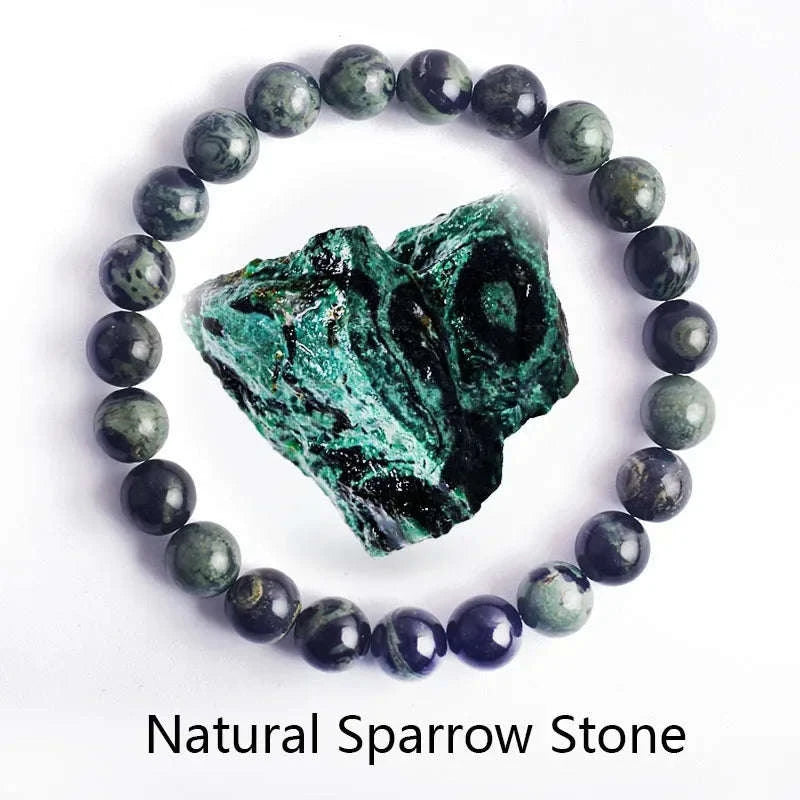 ✨ Natural Stone Protection Bracelet – Dragon Blood Beads, Quartz & Onyx Stretch Jewelry for Men & Women – Healing Reiki & Yoga Energy Bracelet 8 Natural Sparrow