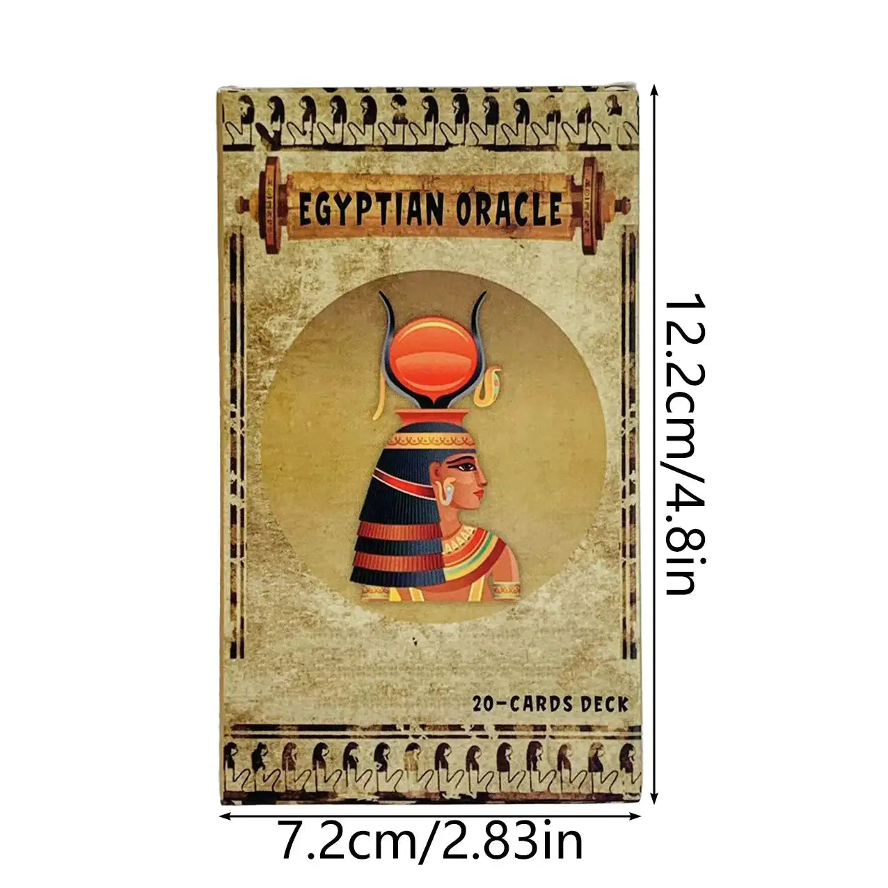 Egyptian Oracle Cards – 20-Card Deck Featuring Classic Egyptian Symbols for Spiritual Insight and Meditation