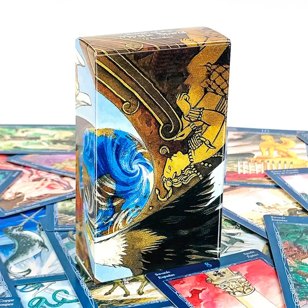 New Family Tarot Card Game – 78-Card English Visions Divination Deck, Perfect for Holiday Gatherings and Festive Fortune-Telling