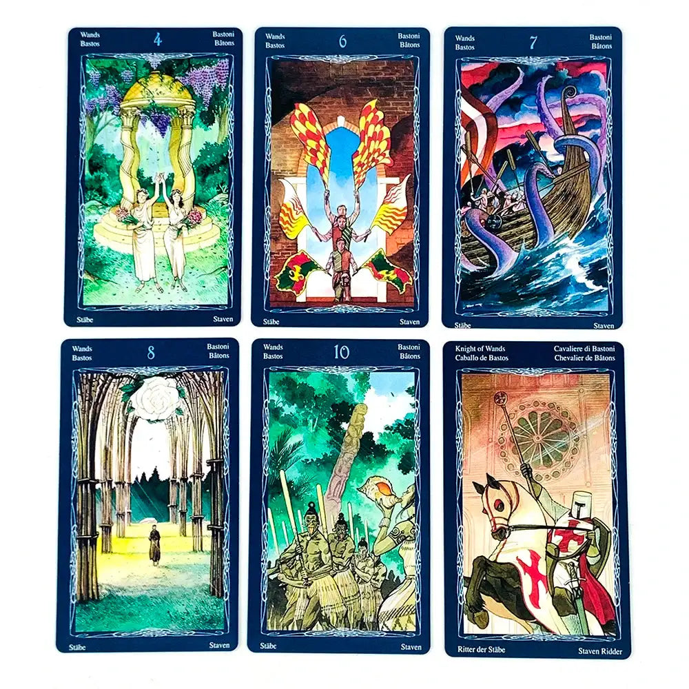 New Family Tarot Card Game – 78-Card English Visions Divination Deck, Perfect for Holiday Gatherings and Festive Fortune-Telling