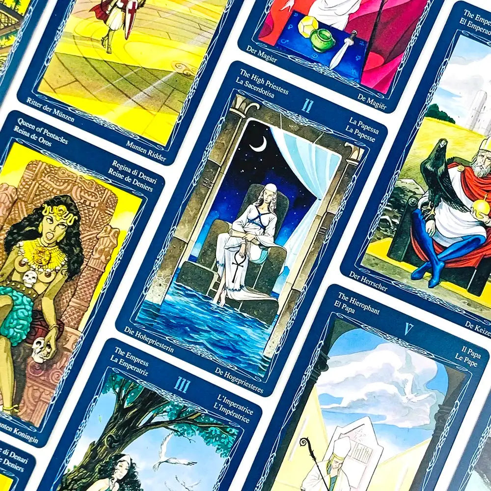 New Family Tarot Card Game – 78-Card English Visions Divination Deck, Perfect for Holiday Gatherings and Festive Fortune-Telling
