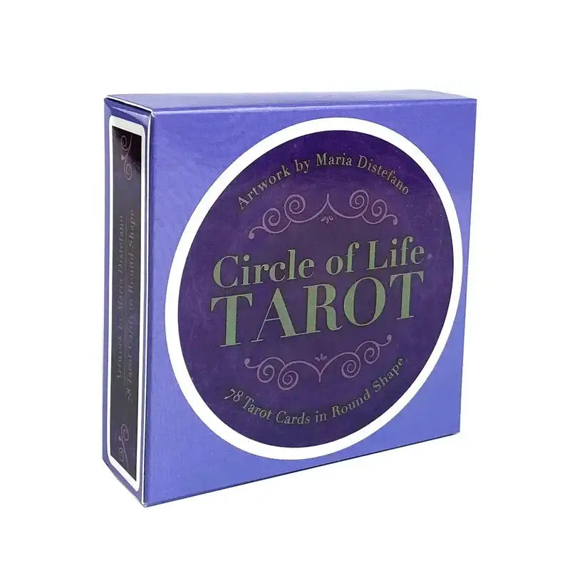 Circle of Life Tarot – 78 Round Cards Deck Infused with Sacred Blessings for Intuition and Spiritual Growth